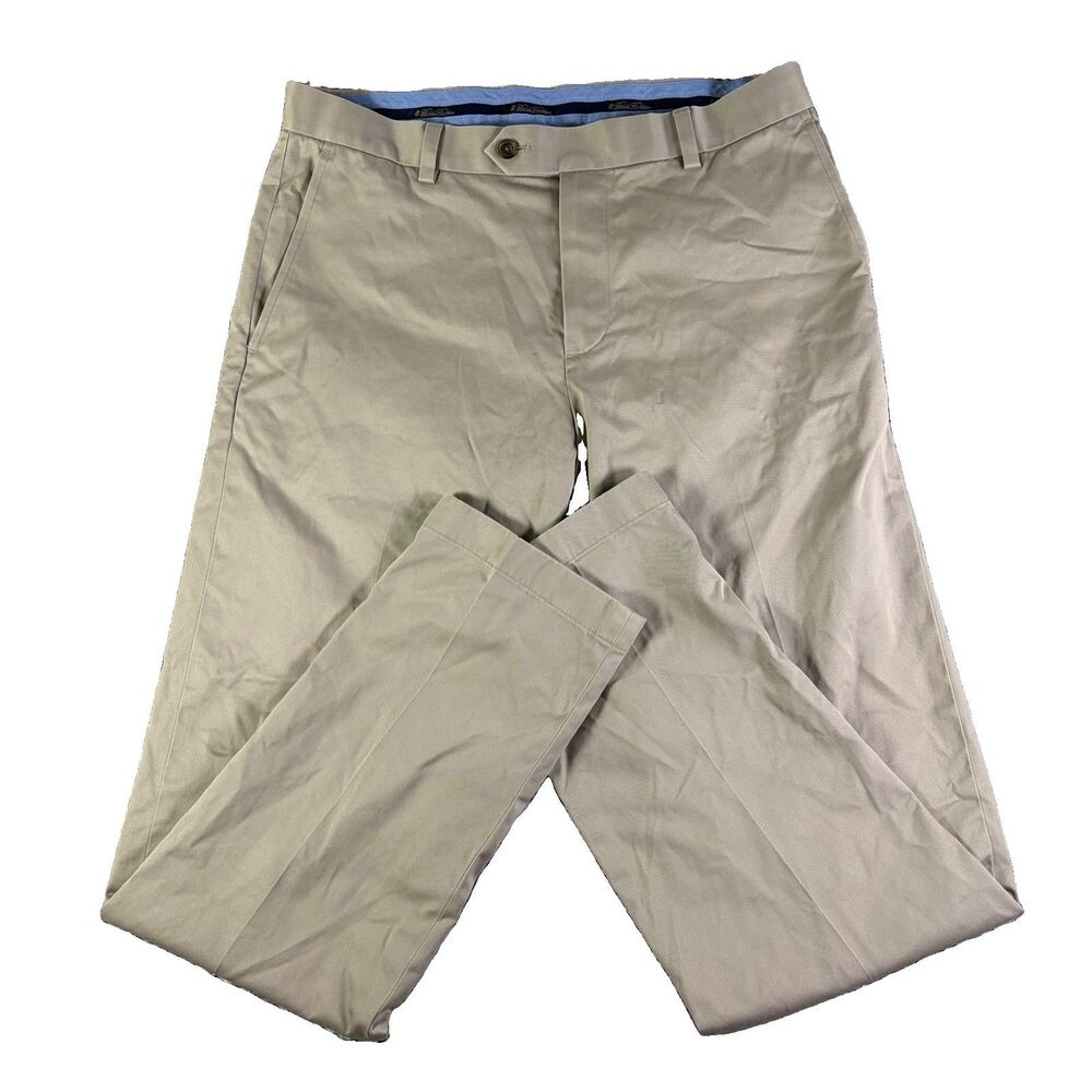 Brooks Brothers Lightweight Advantage Milano Chino Pants Mens 32x32 Beige Preppy